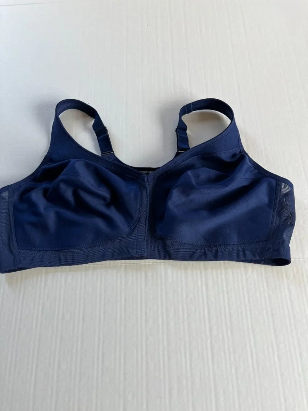 Glamorise 46D Blue MagicLift Front-Closure Posture Back Bra Curvy Women - Picture 9 of 9